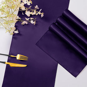 Horbaunal satin runner can be tied as a bow for chair decorations.