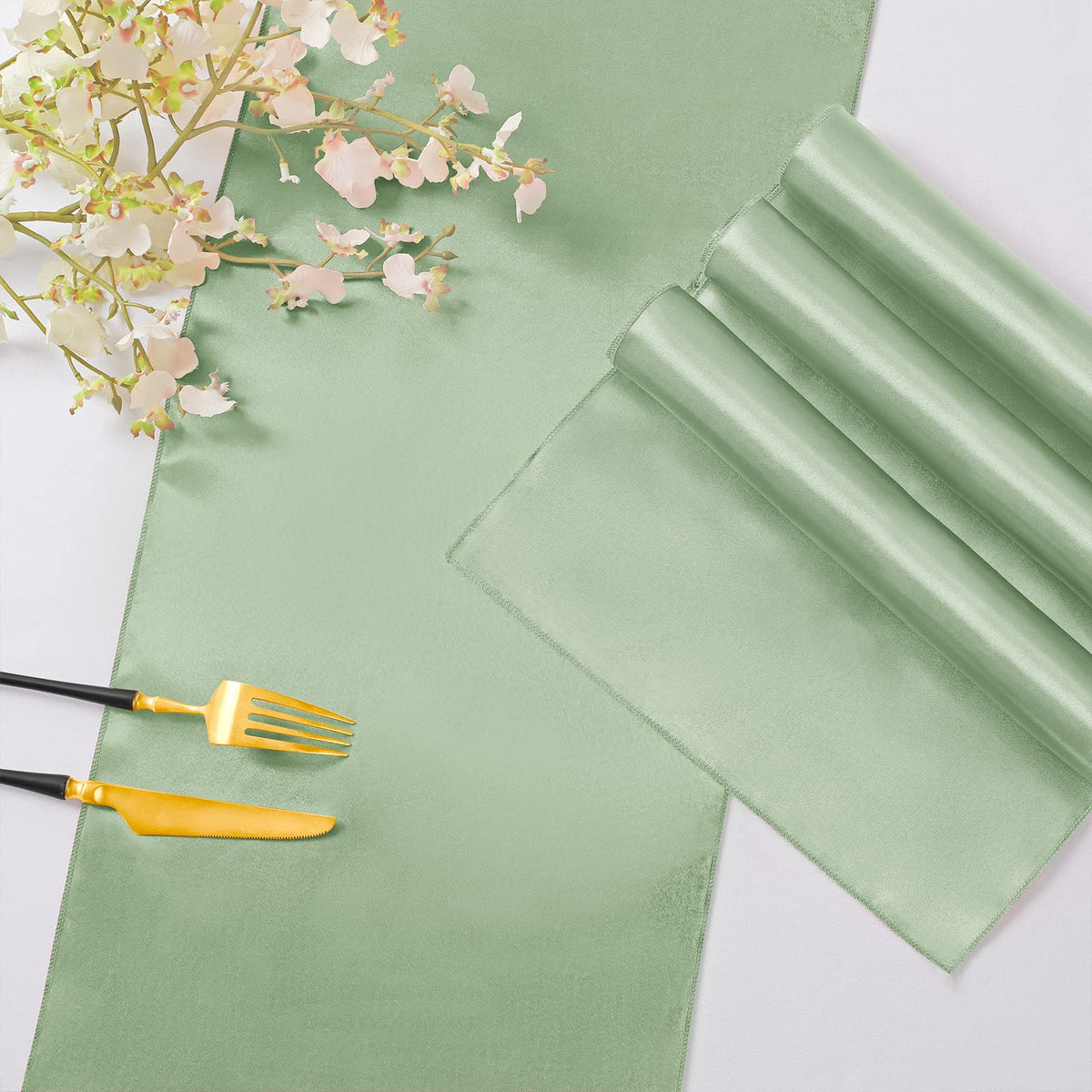 Horbaunal party decor closeup shows lustrous satin finish and smooth edges.