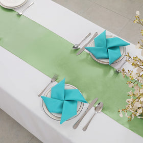 Horbaunal wedding banquet table decor in sage green for refined guest experience.
