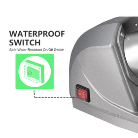 HORGELU Ice Crusher 3D lattice cover reduces splashes for cleaner prep.