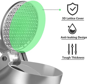 HORGELU Ice Crusher stainless steel ice bowl for hygienic serving.