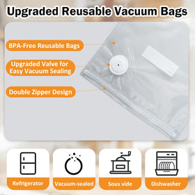 HORHIZA bag ready for sous vide cooking with precise temperature control.