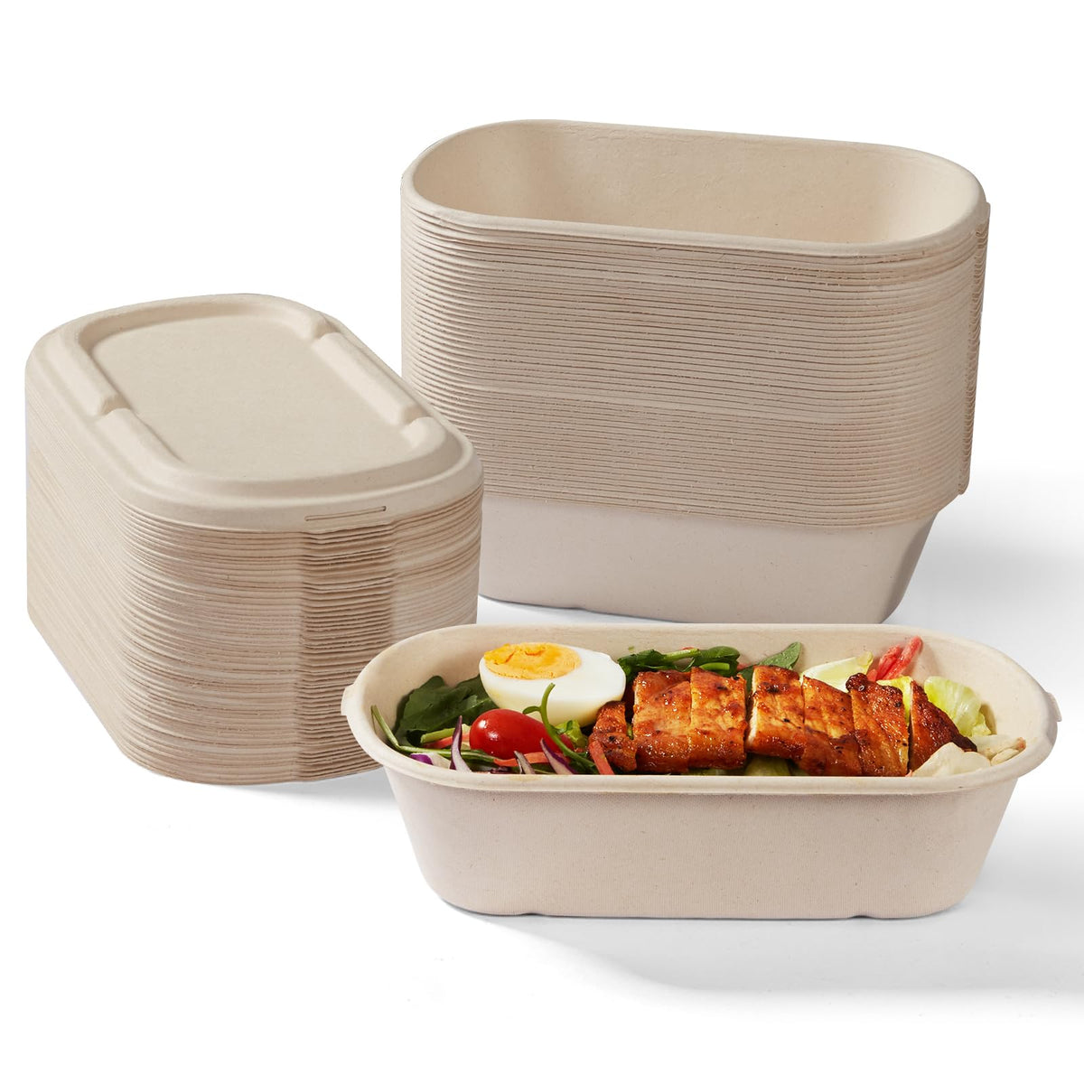 HorizonNest 34oz container with lid for mess-free meal prep and takeout.