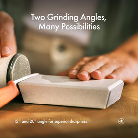 HORL grip pad uses magnets to securely hold small knives during sharpening