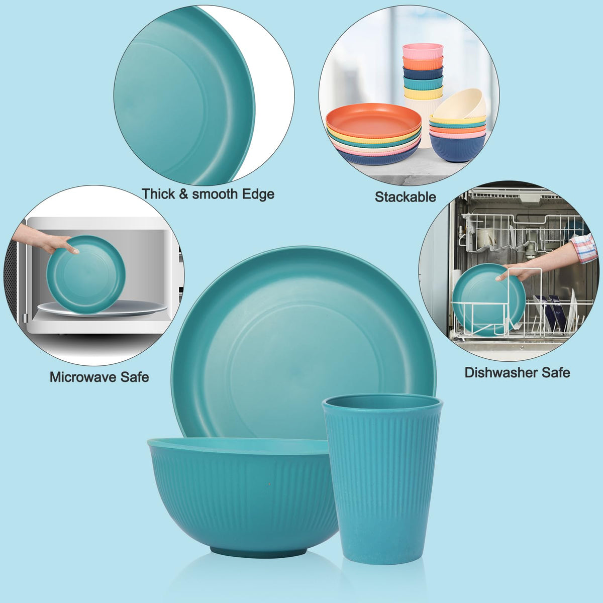 HORNORM unbreakable dinnerware demonstrates a durable, lightweight design