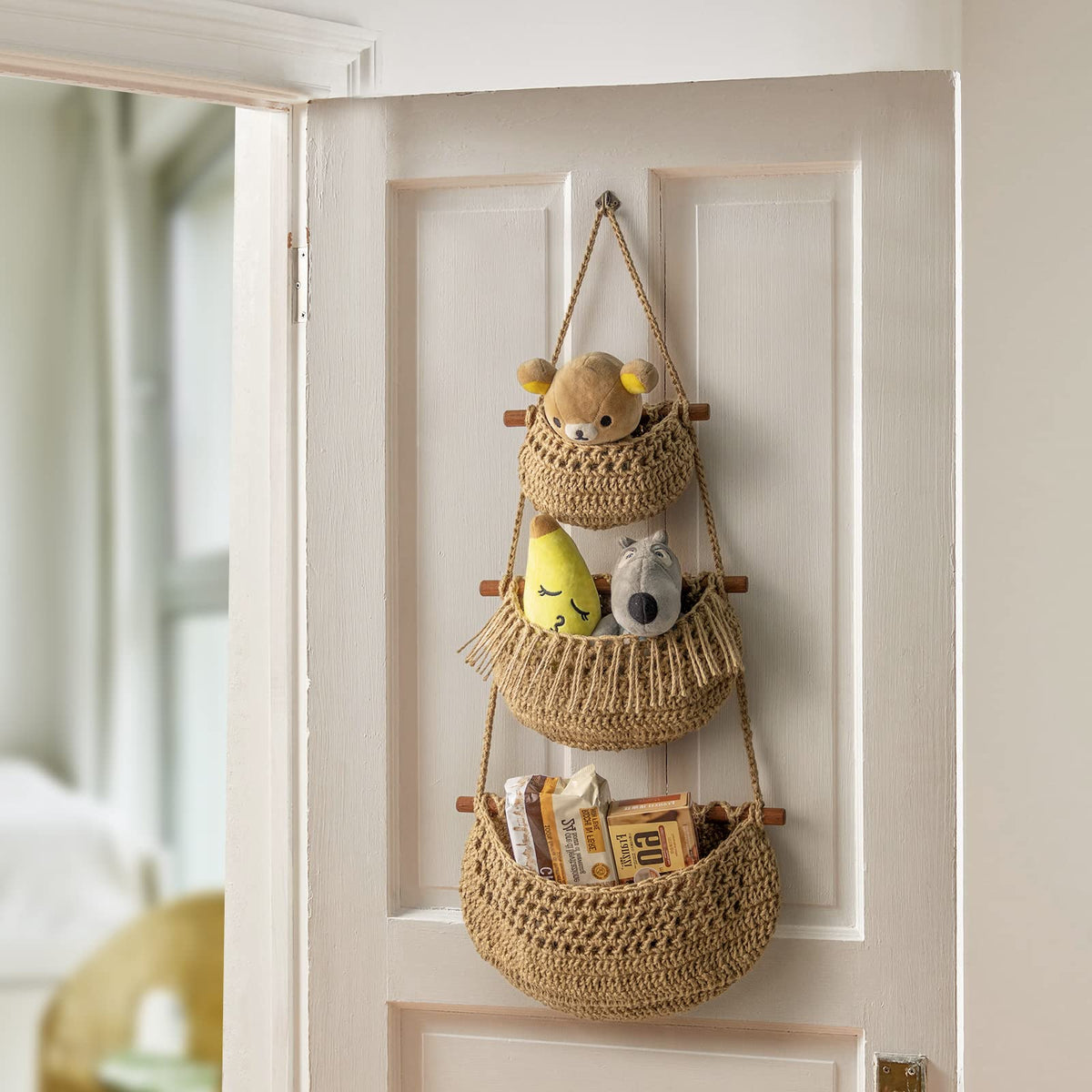 horpait handmade jute basket adds rustic charm to living spaces.