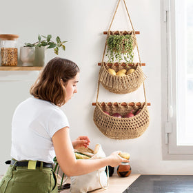 horpait over-the-door organizer keeps produce neatly stored and accessible.