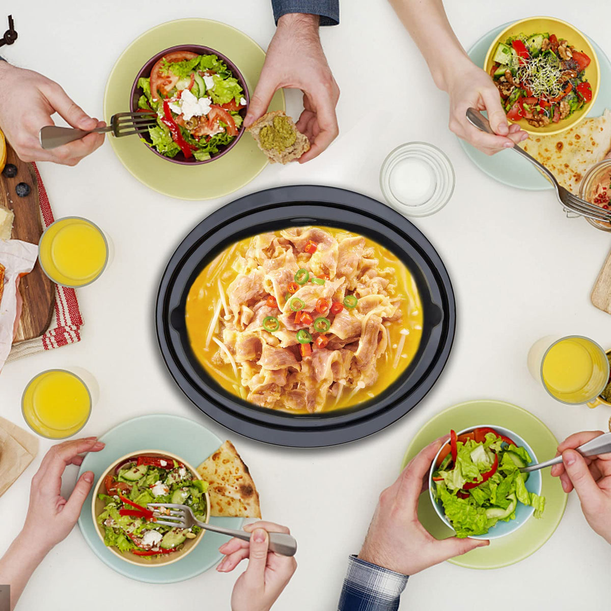 Horuhue silicone liner made of BPA-free material for safe cooking.