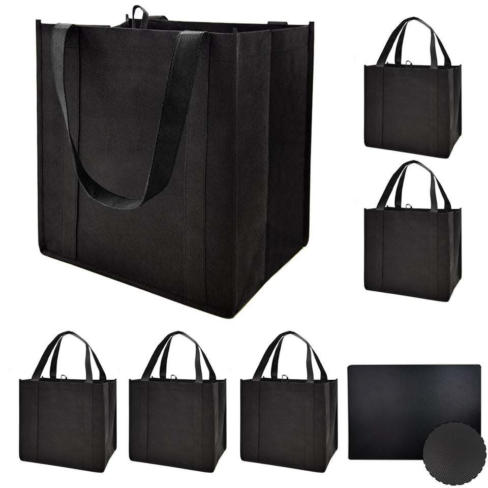 HorYg reinforced-handle grocery bag sturdy straps support heavy loads.