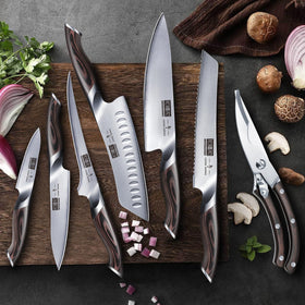 HOSHANHO 3.75-inch paring knife for delicate peeling and trimming.