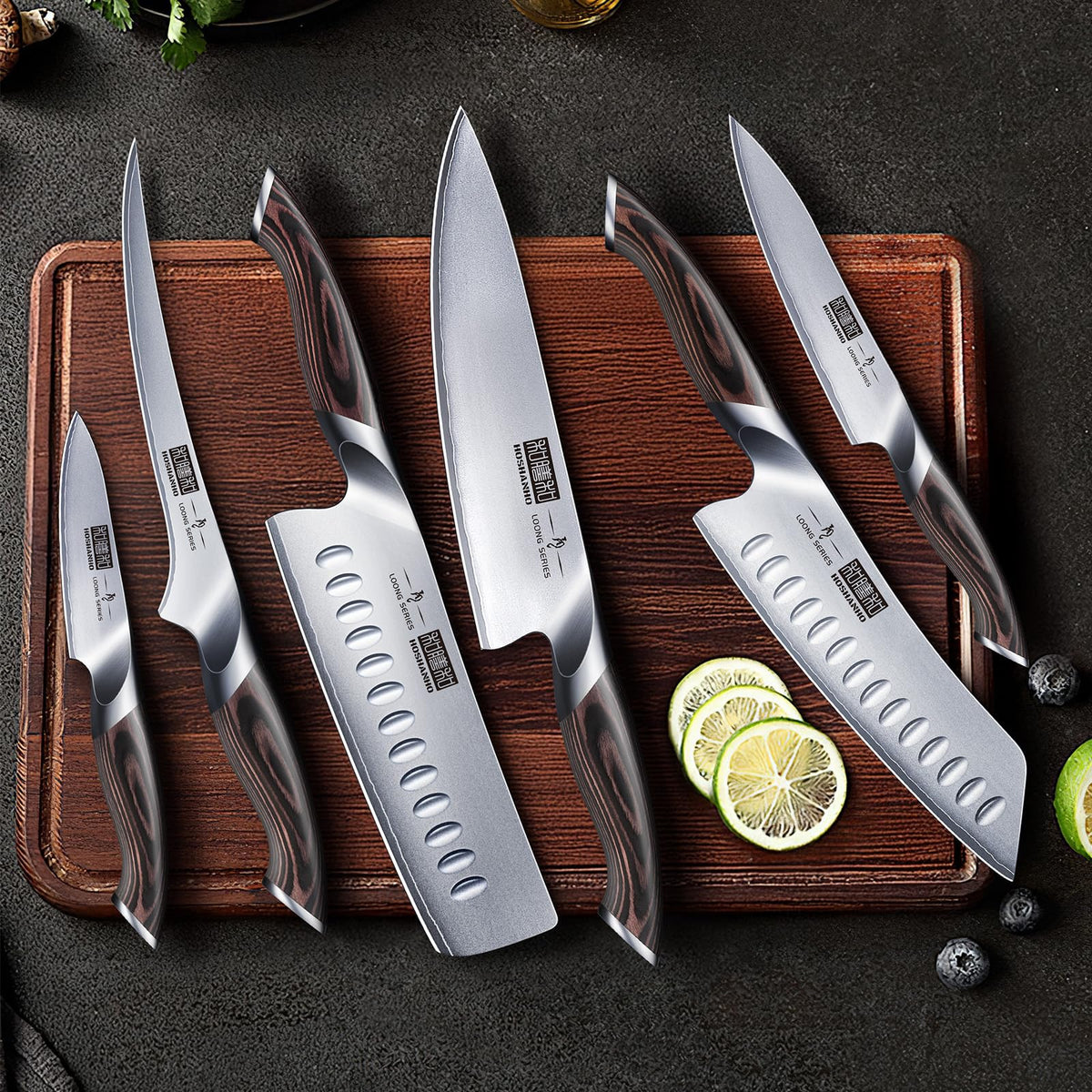 HOSHANHO 3.75-inch paring knife for peeling and trimming.
