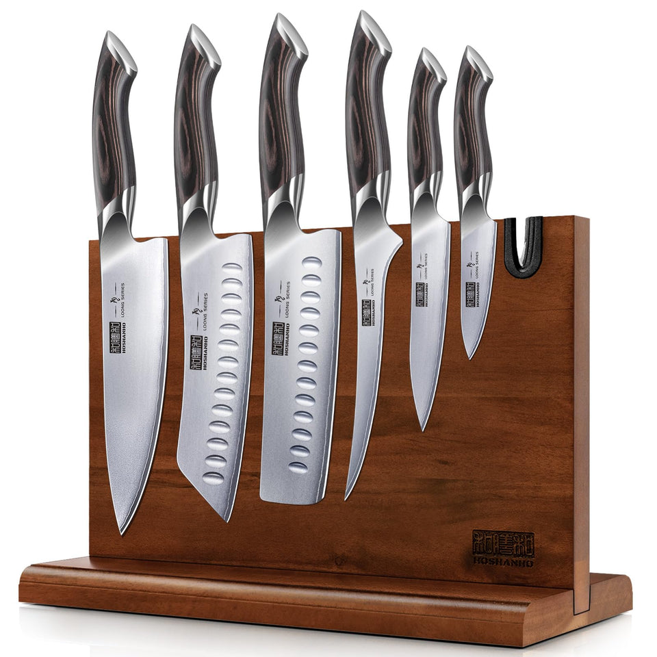 HOSHANHO 8-inch chef knife for precise slicing and long-lasting sharpness.