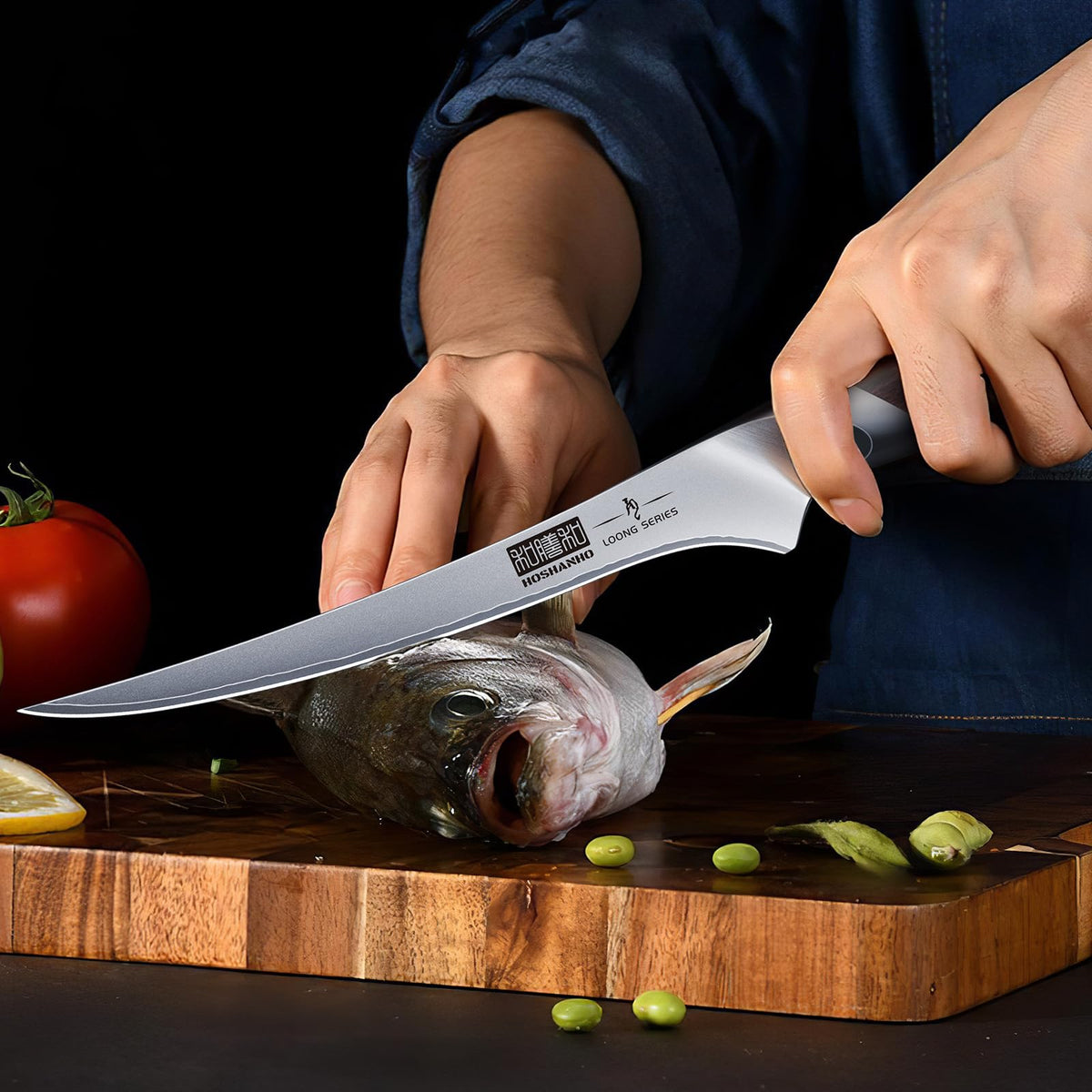 HOSHANHO blade detail shows 15° ultra-fine edge
