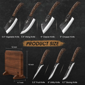 HOSHANHO bone chopper knife for sturdy meat prep
