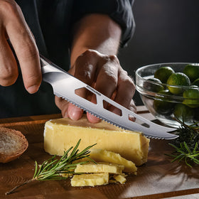 HOSHANHO ergonomic pakkawood handle delivers comfortable grip
