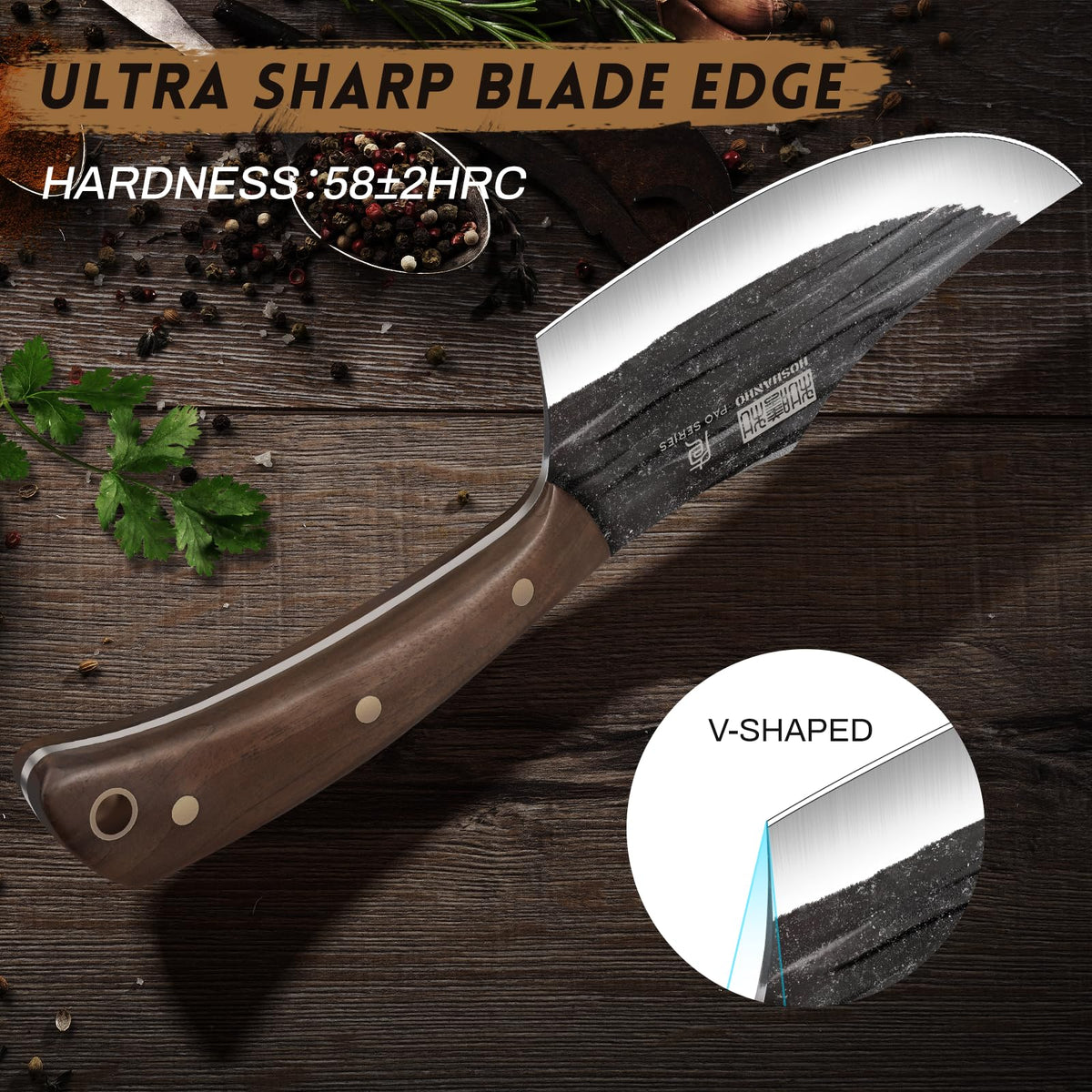 HOSHANHO cleaver knife 5.5-inch sturdy cuts for tough tasks