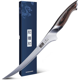 HOSHANHO fillet knife 9-inch blade for precise filleting and trimming.