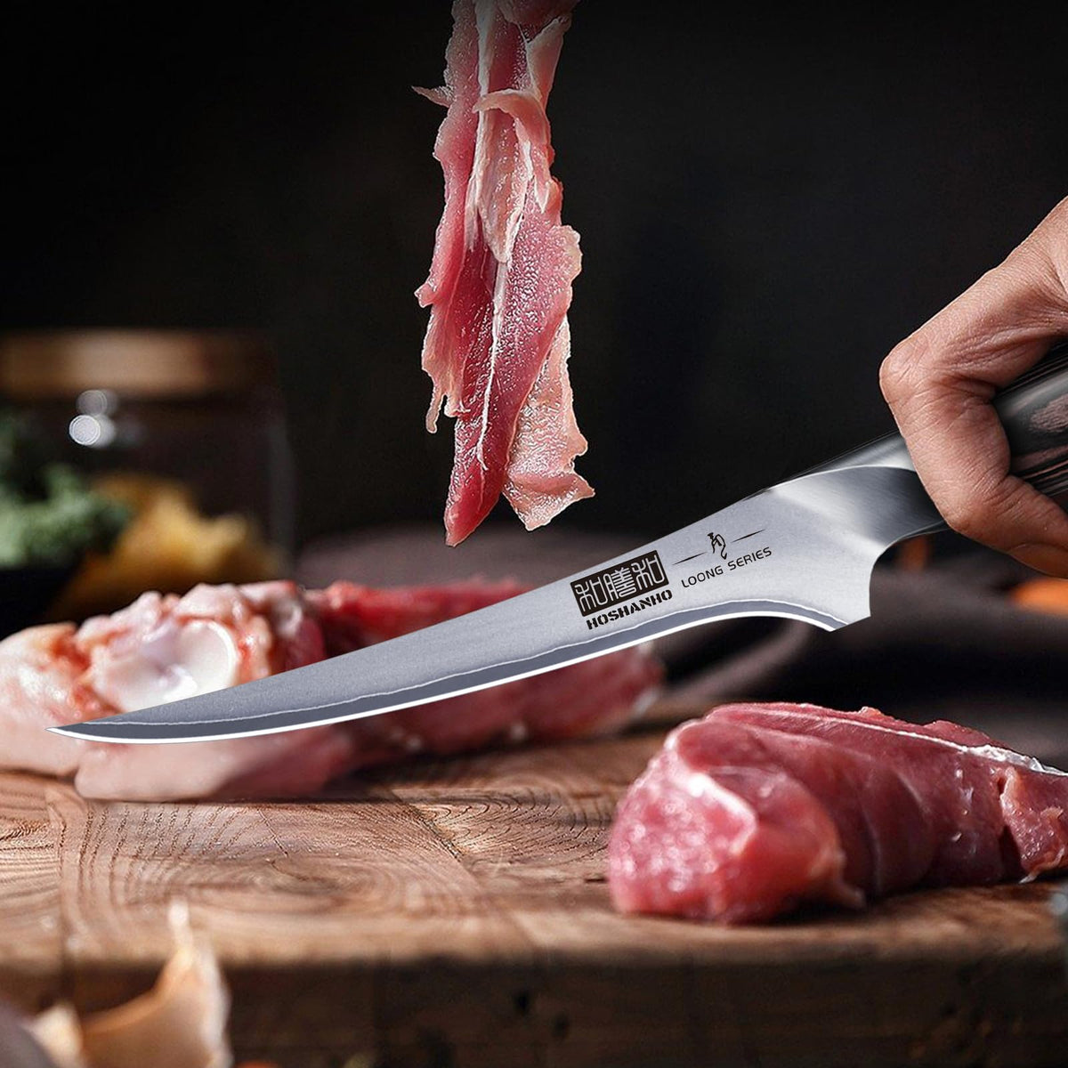 HOSHANHO multiuse knife handles meat, fish, poultry tasks efficiently