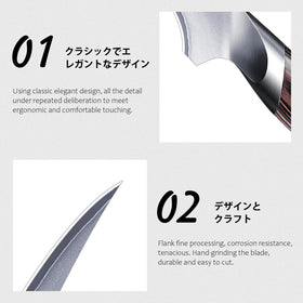 HOSHANHO razor-edge 15-degree edge for ultra sharp cuts