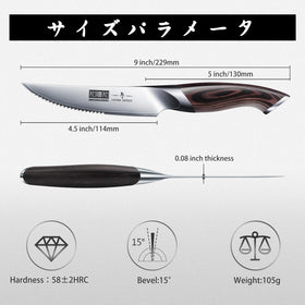 HOSHANHO high carbon steel blade ready for precise cuts