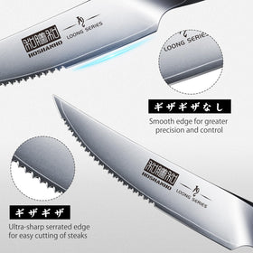HOSHANHO high carbon steel blade for lasting durability and performance.