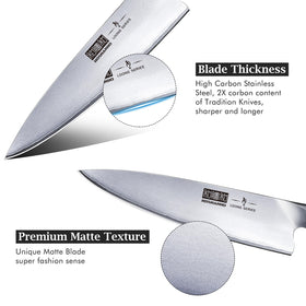 HOSHANHO kitchen knife with ergonomic handle for comfortable prep