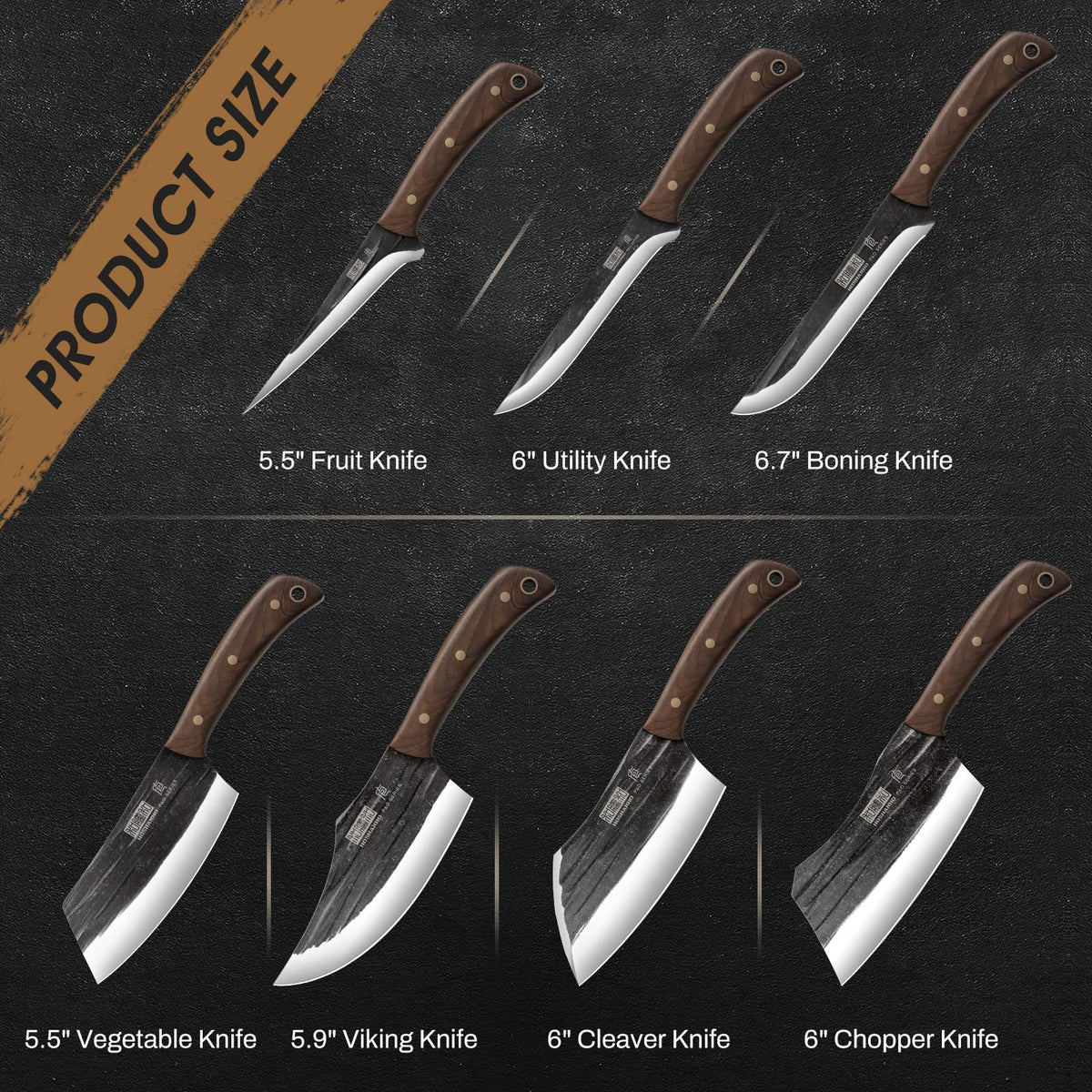 HOSHANHO meat cleaver knife 6-inch for efficient chopping
