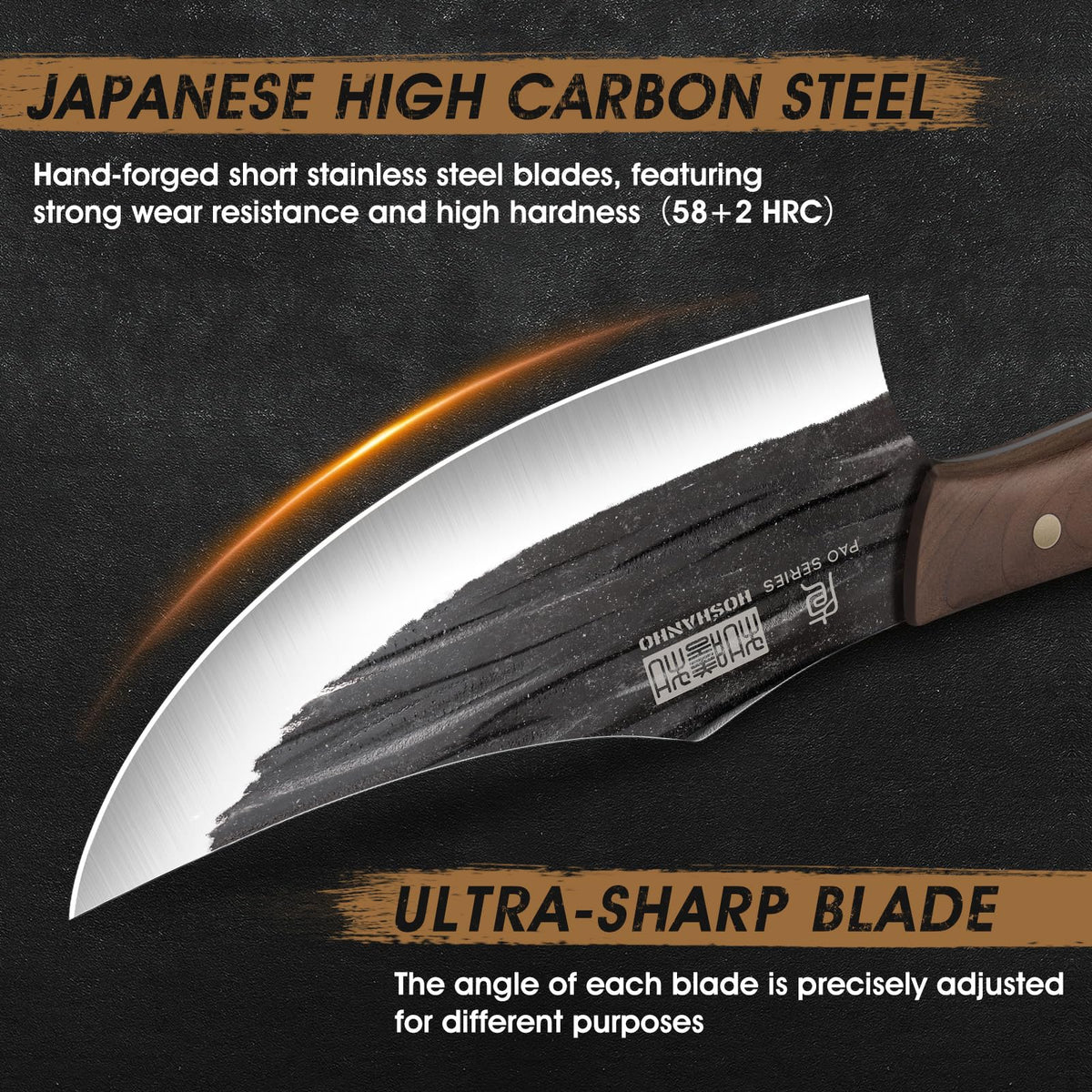 HOSHANHO meat cleaver knife designed for heavy-duty chopping