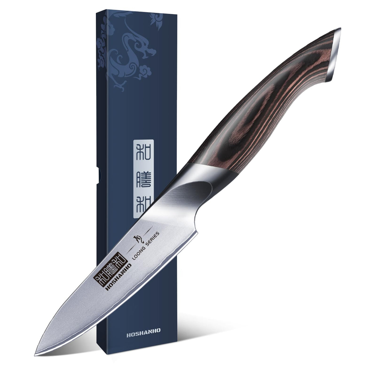 HOSHANHO paring knife edge close-up for precise fruit prep