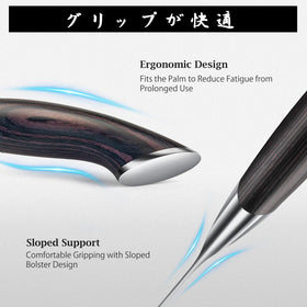 HOSHANHO tomato knife ergonomic handle provides comfortable grip