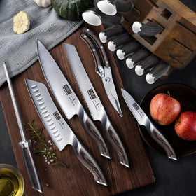 HOSHANHO variety blades on block offering versatile cutting options