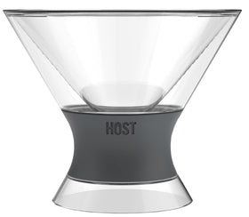 Host Freeze 9oz stemless glasses ideal for evenly chilled drinks.