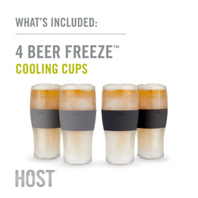 Host Freeze Beer Glass BPA-free durable plastic for daily use