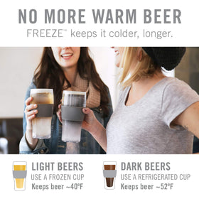 Host Freeze Beer Glass double-wall plastic for long-lasting cold