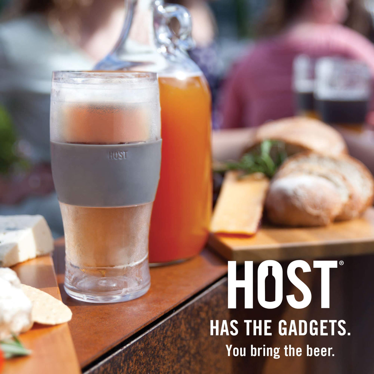 Host Freeze Beer Glass ready to chill in the freezer