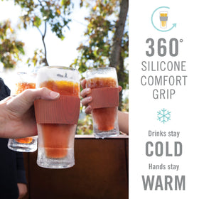 Host Freeze double-wall insulation shown preserving cold temperature.