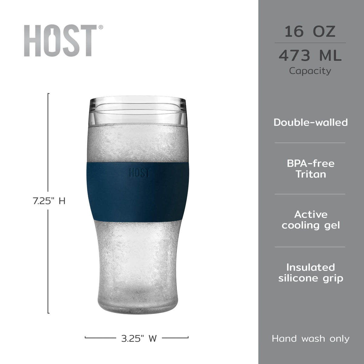 Host Freeze iced coffee tumbler keeps caffeine cold longer.