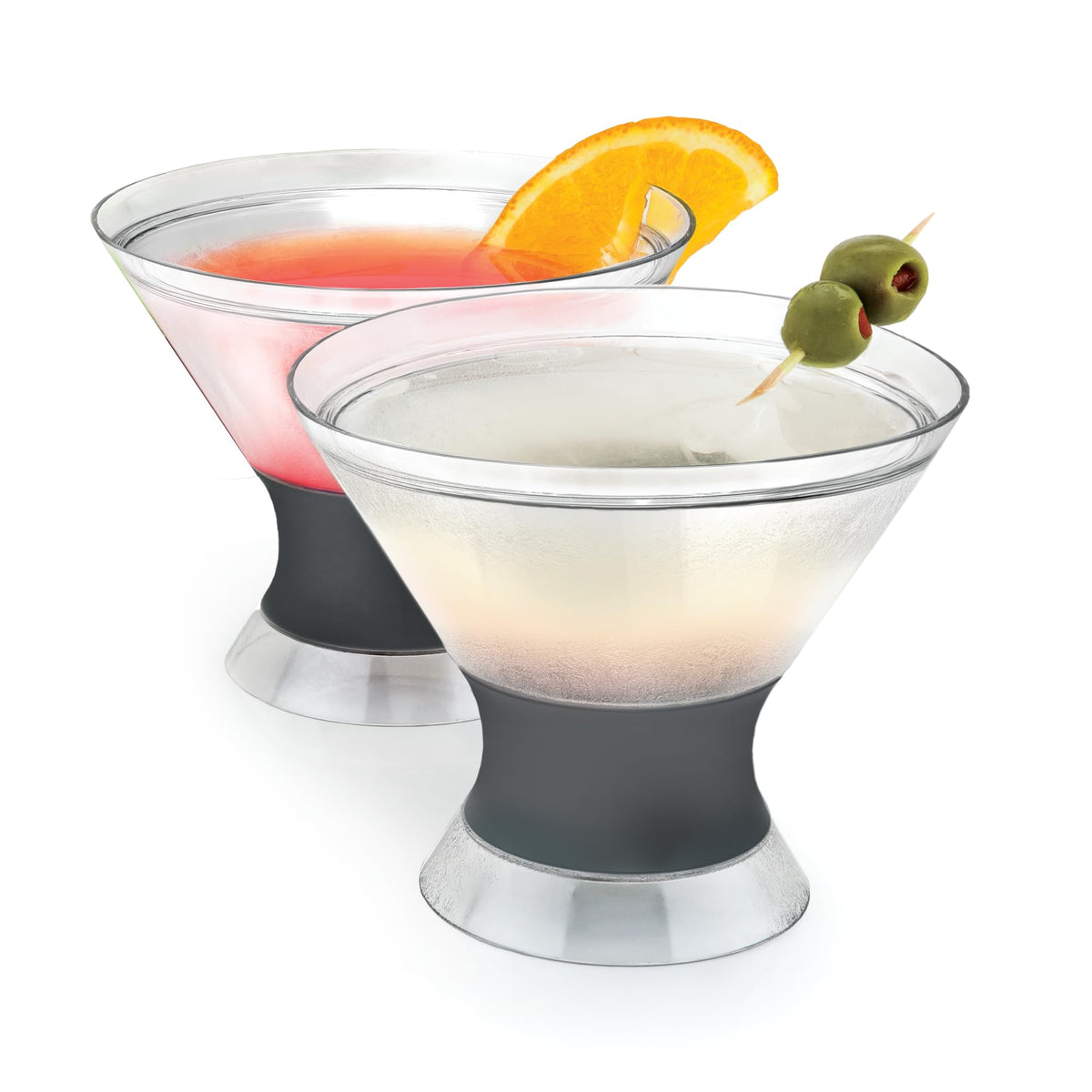 Host Freeze insulated martini cups keep espresso martinis cold for longer sipping.