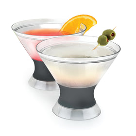 Host Freeze insulated martini cups keep espresso martinis cold for longer sipping.