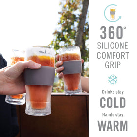 Host Freeze pint gel-core construction maintains stable beverage temperature.