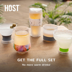 Host Freeze pint sturdy construction supports steady handling in any outdoor setting.