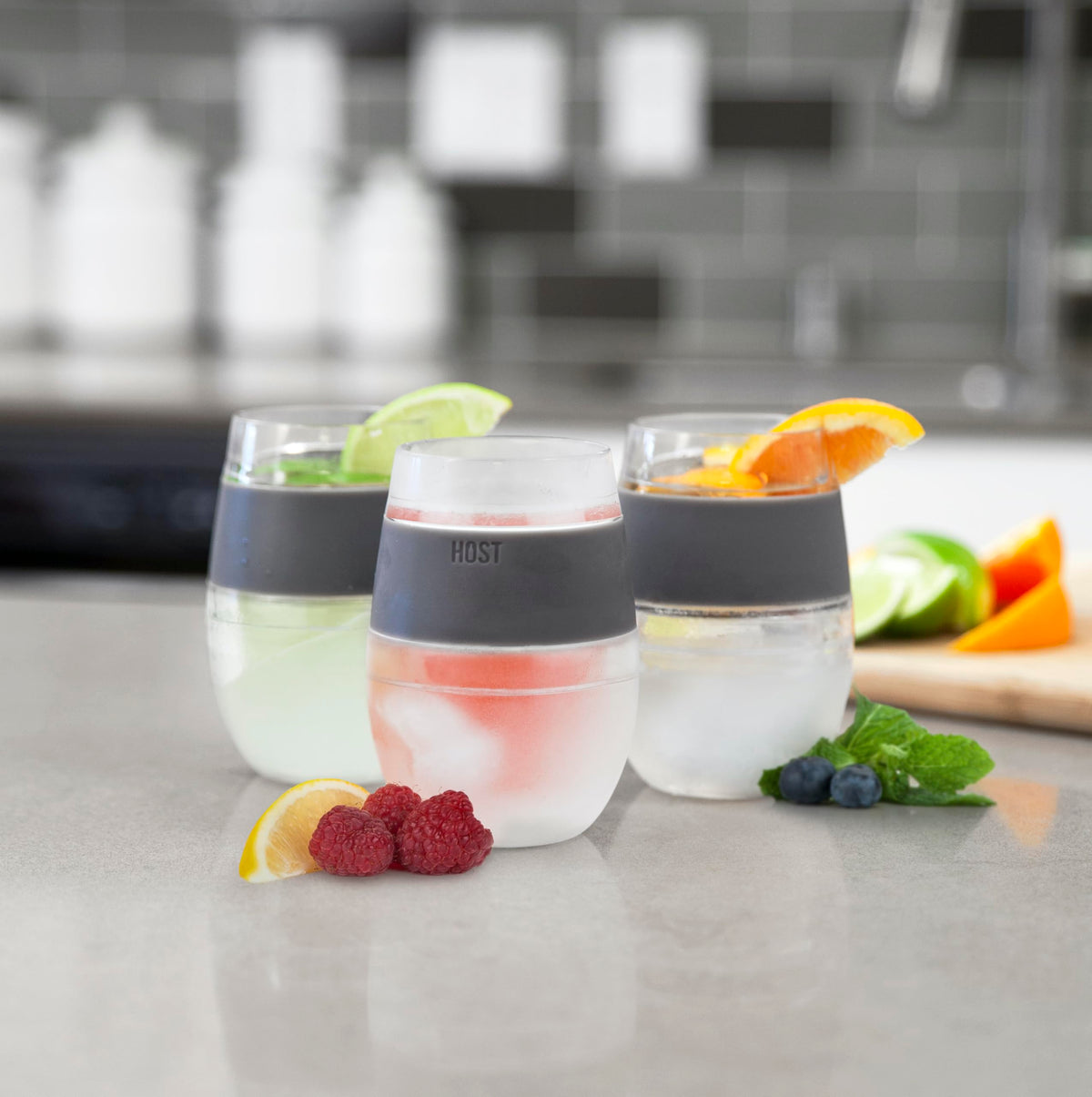 Gift-ready Host Wine Freeze Cup set for wine lovers and hosts.