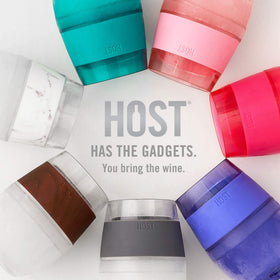 Outdoor picnic scene featuring Host Wine FREEZE for refreshing wine moments.