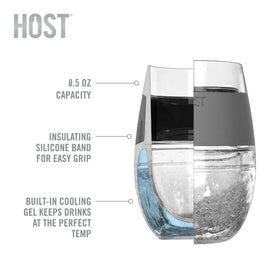 Host Wine FREEZE red wine kept near ideal cellar temperature with fridge chill.