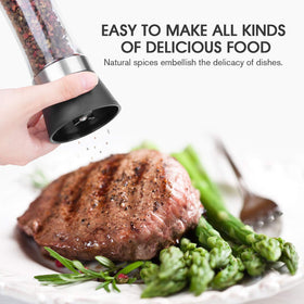 Hotder dust and moisture seal keeps spices protected.