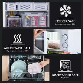 Dishwasher-safe plastics simplify cleaning after meals.