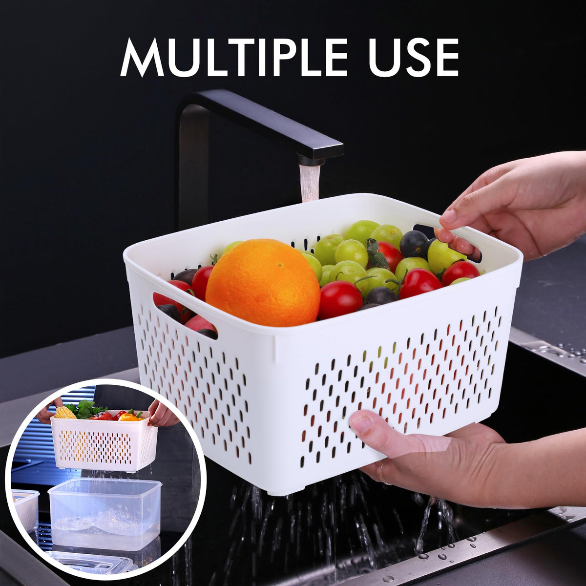 Microwave-safe usage with lids removed for reheating.