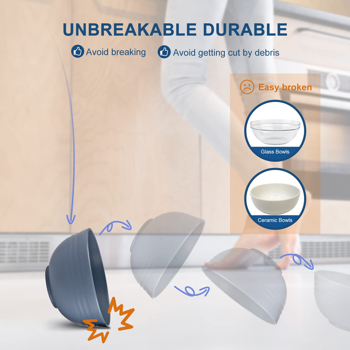 HOTEC bowls show microwave-safe feature for quick reheating.