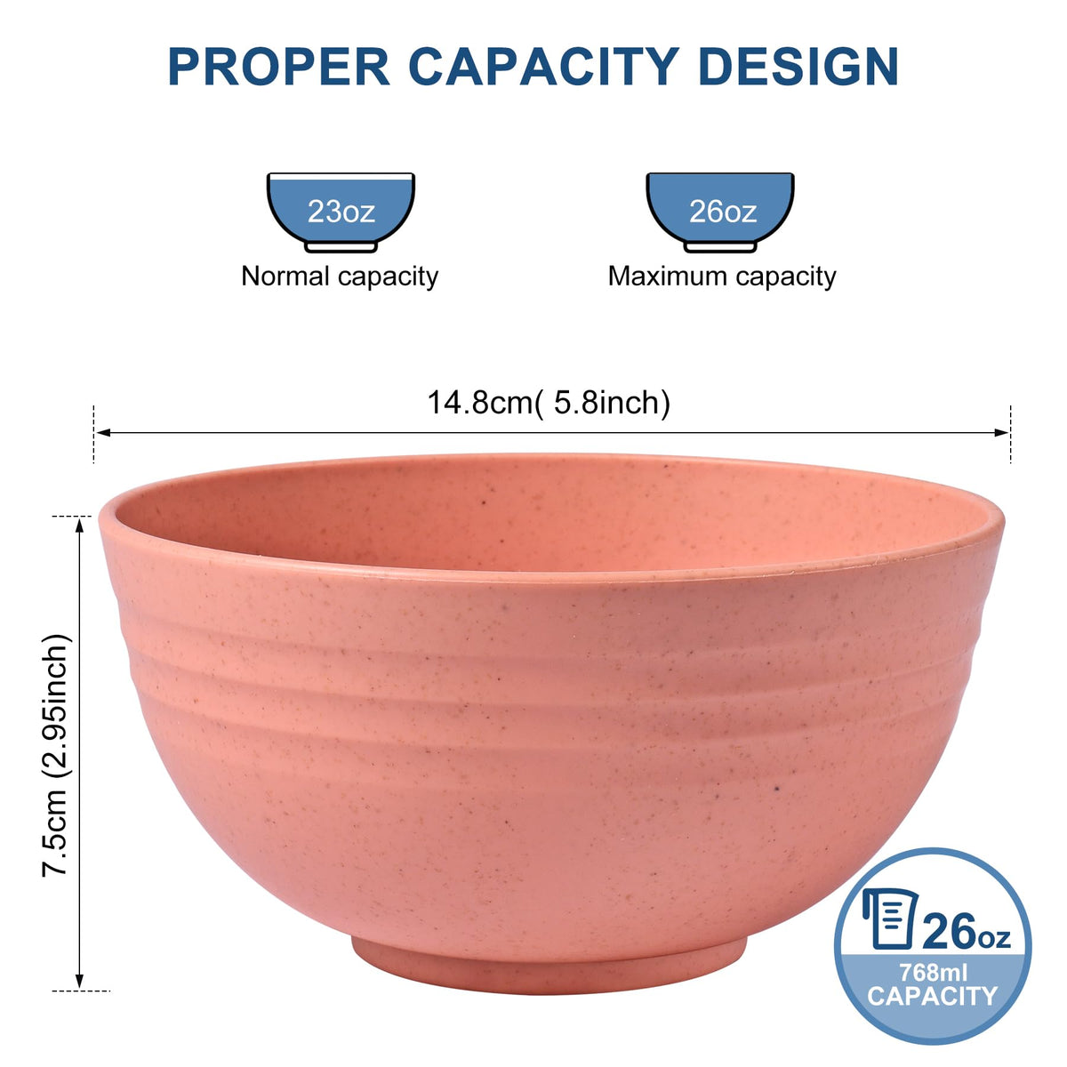 HOTEC BPA-free unbreakable bowls durable for kids and outdoor adventures