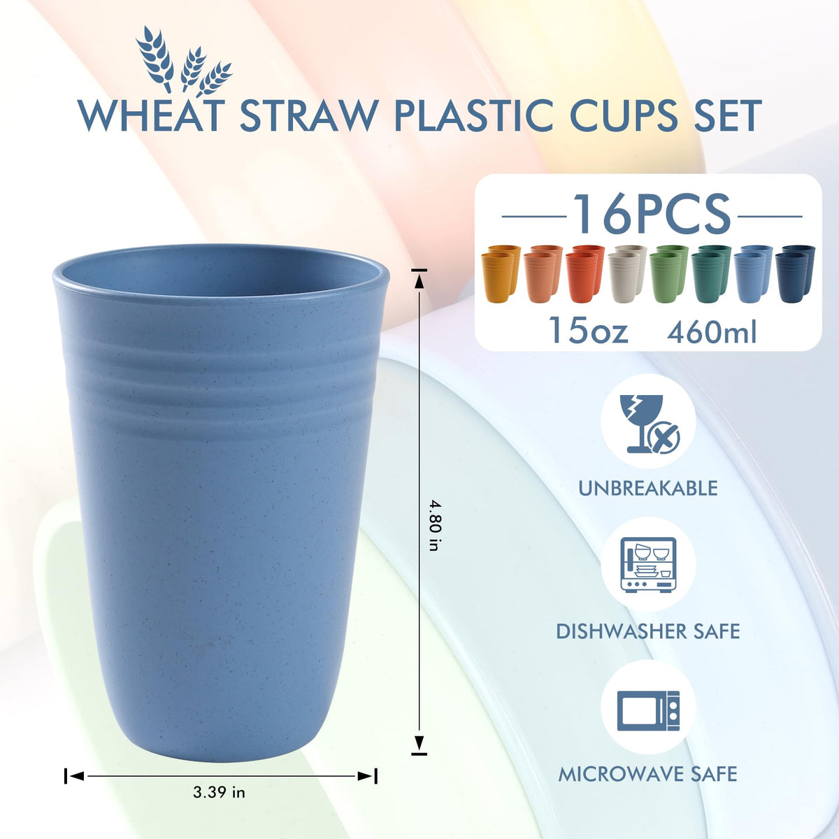 HOTEC BPA-free unbreakable cups provide safe, family-friendly drinking.